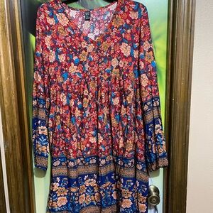 Floral Long Sleeve Dress